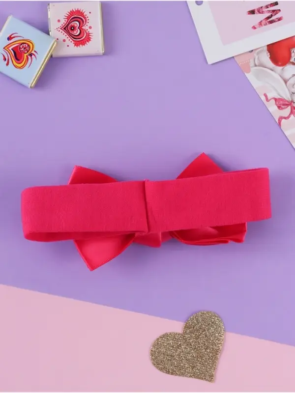 Повязка для волос Повязка для волос "Ирида" бант, 15,5х3,8 см, малиновый