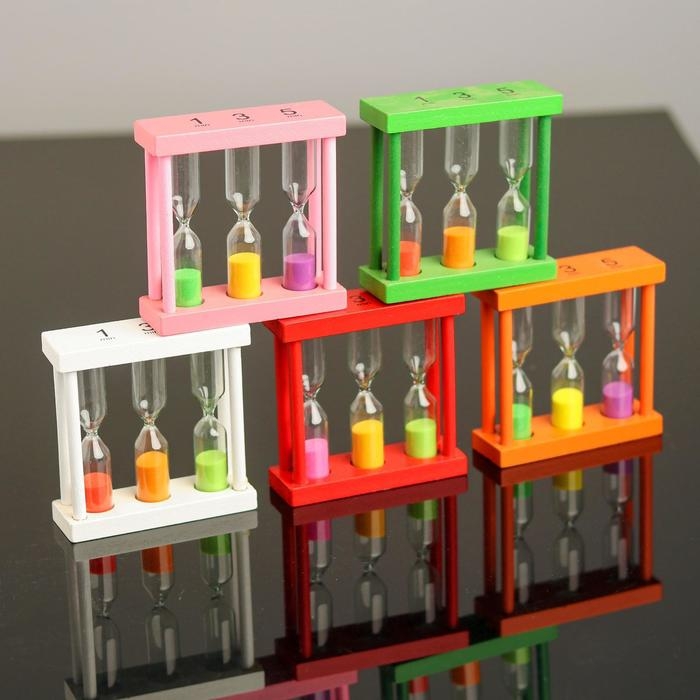 Песочные часы «Изучаем время» 3 × 9 × 9 см Песочные часы «Изучаем время» 3 × 9 × 9 см