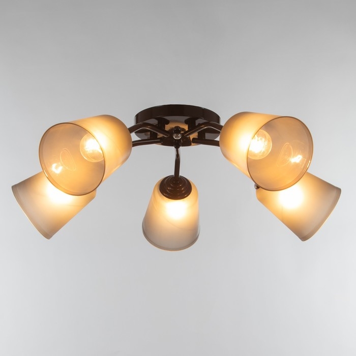 Люстра  Люстра "Онлайн" (цилиндр) 5х15Вт Е27 МОДЕЛЬ: BR 00222 венге/черный