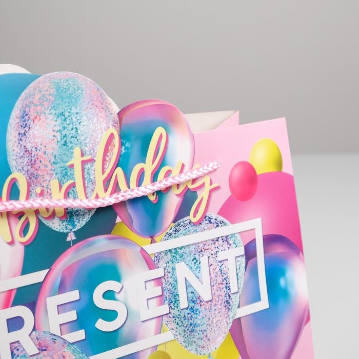 Пакет подарочный, упаковка, &laquo;Present&raquo;, 30 х 23 х 10 см