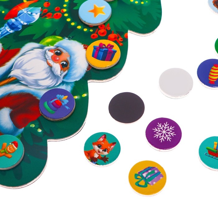 Настольная развивающая игра на новый год «Магнитная ёлка новогодняя» Настольная развивающая игра на новый год «Магнитная ёлка новогодняя»