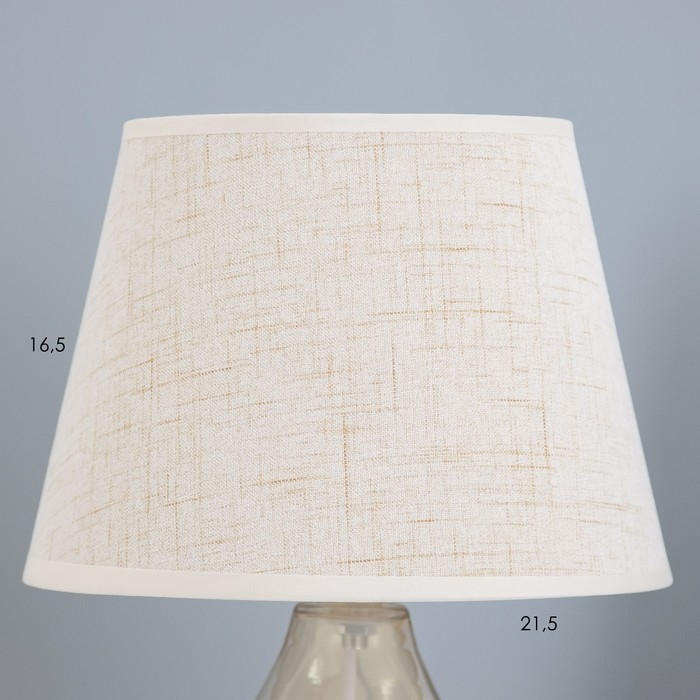 Настольная лампа Настольная лампа "Бабена" Е27 40Вт бежевый 21х21х33см RISALUX