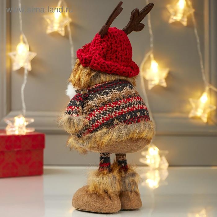 Кукла интерьерная Кукла интерьерная "Совушка в шапочке с рожками и в платье" 26х10х12 см