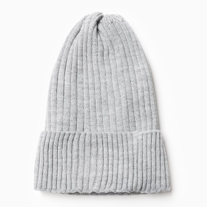 Шапка детская, цвет серый, размер 48-52
