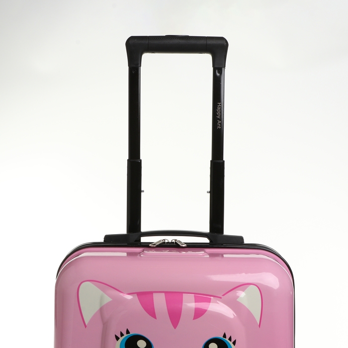 Чемодан детский 32 л (S) HappyAnt, отдел на молнии, цвет розовый