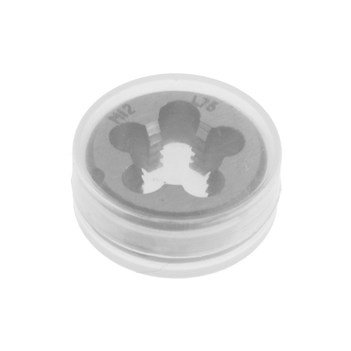 Плашка метрическая ТУНДРА, М12 х 1.75 мм Плашка метрическая ТУНДРА, М12 х 1.75 мм