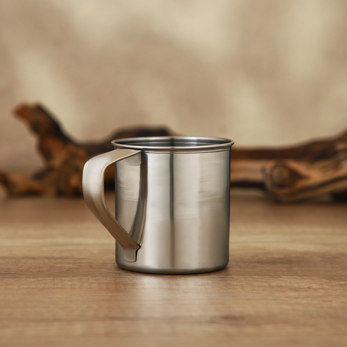 Кружка из нержавеющей стали Доляна «Индия», 330 мл, d=7,8 см Кружка из нержавеющей стали Доляна «Индия», 330 мл, d=7,8 см