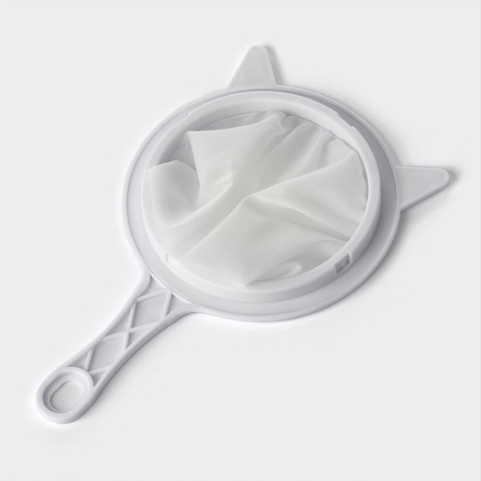 Сито для фильтрации Доляна, d=14,5 см (внутр.d=11см), 200 мл, цвет белый Сито для фильтрации Доляна, d=14,5 см (внутр.d=11см), 200 мл, цвет белый