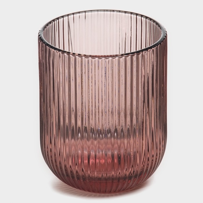 Стакан стеклянный Magistro «Грани», 260 мл, 7,5×9,5 см, цвет сиреневый