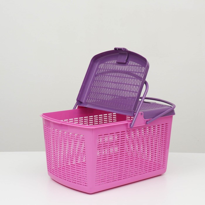 Корзина 47х36х27,5 см, фиолетовая Корзина 47х36х27,5 см, фиолетовая