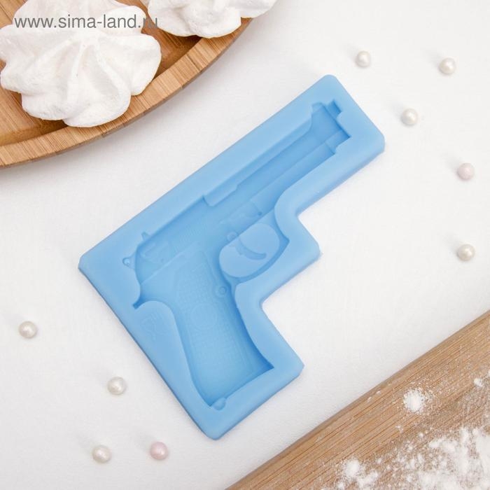 Молд «Пистолет», силикон, 11×7,5×1 см, цвет МИКС Молд «Пистолет», силикон, 11×7,5×1 см, цвет МИКС