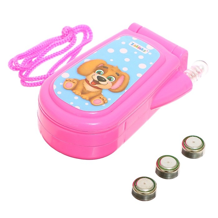 Музыкальный телефон «Друзья», звуковые эффекты, работает от батареек, МИКС Музыкальный телефон «Друзья», звуковые эффекты, работает от батареек, МИКС