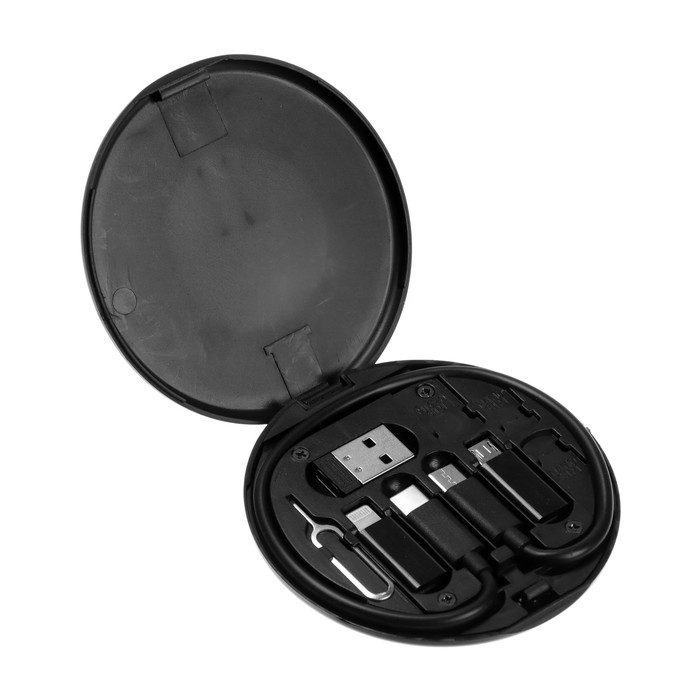 Набор для зарядки 5 в 1, кабель Type-C/Type-C, адаптеры Type-C/MicroUsb, Type-C/lightning Набор для зарядки 5 в 1, кабель Type-C/Type-C, адаптеры Type-C/MicroUsb, Type-C/lightning