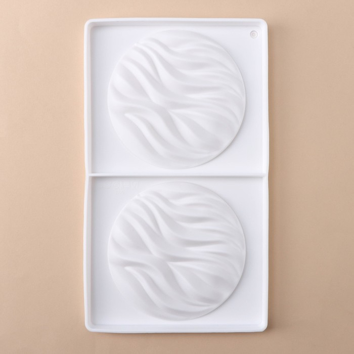 Форма для муссовых десертов и выпечки KONFINETTA «Зебрано», силикон, d=13,2 см, 30,5×18 см, цвет белый Форма для муссовых десертов и выпечки KONFINETTA «Зебрано», силикон, d=13,2 см, 30,5×18 см, цвет белый