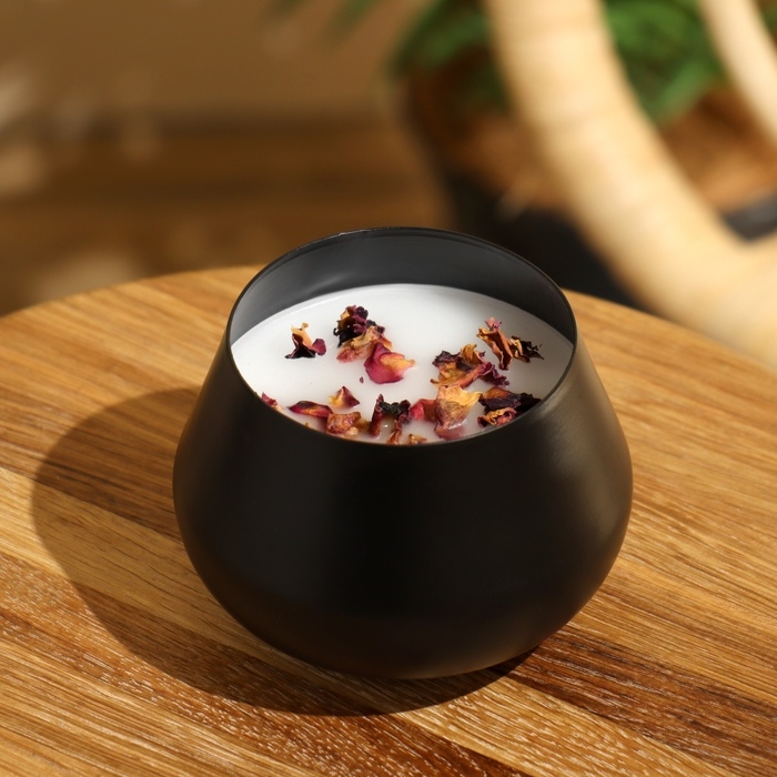 Ароматическая свеча в баночке 300 гр, rose Ароматическая свеча в баночке 300 гр, rose