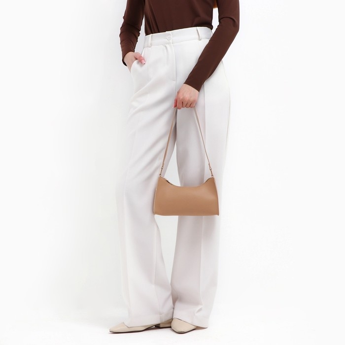 Сумка женская багет на молнии, цвет бежевый Сумка женская багет на молнии, цвет бежевый