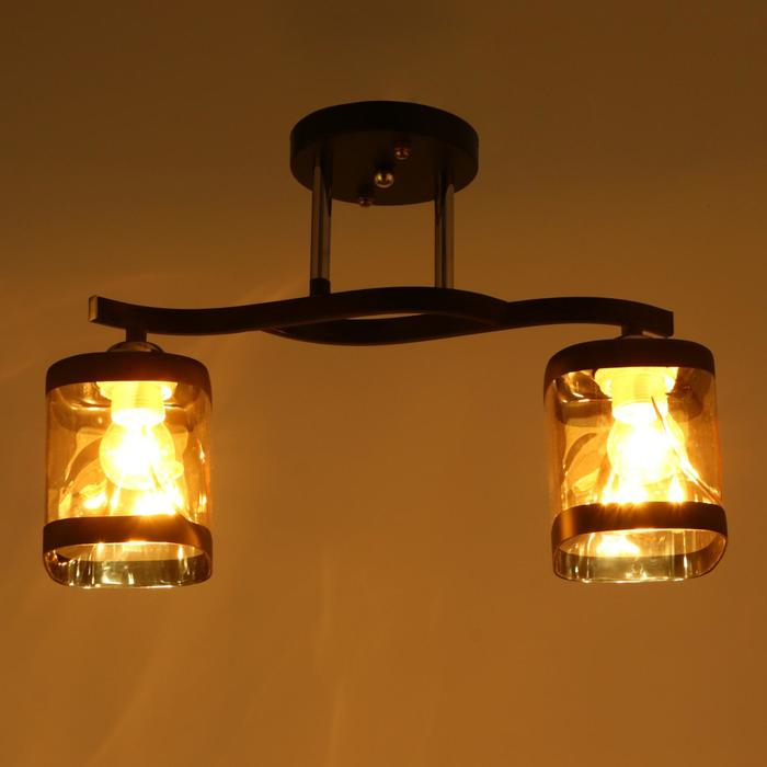 Люстра 1080/2BK 40Вт Е27 черный 40х14х27 см BayerLux