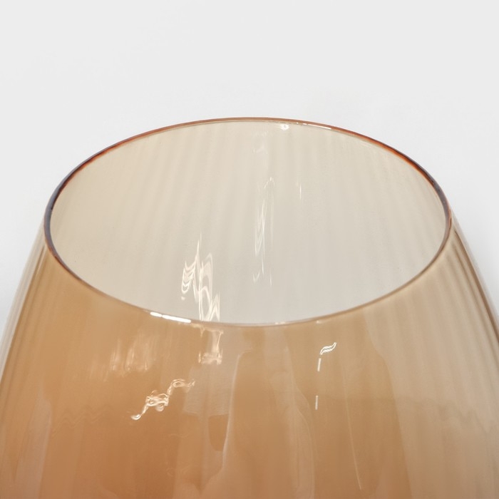 Набор бокалов для вина стеклянный Magistro «Иллюзия», 550 мл, 10×24 см, 2 шт, цвет бронзовый Набор бокалов для вина стеклянный Magistro «Иллюзия», 550 мл, 10×24 см, 2 шт, цвет бронзовый