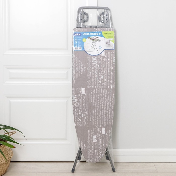 Доска гладильная Nika «Белль Классик 3», 111,5×34,5 см, два положения высоты 70, 80 см, европодставка микс Доска гладильная Nika «Белль Классик 3», 111,5×34,5 см, два положения высоты 70, 80 см, европодставка микс