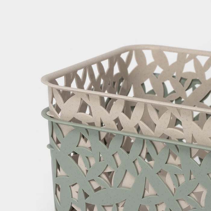 Корзина для хранения, 20,5×20,5×14,5 см, цвет МИКС Корзина для хранения, 20,5×20,5×14,5 см, цвет МИКС