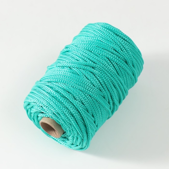 Шнур вязаный полипропиленовый без сердечника 3 мм /50 м (зеленый) Шнур вязаный полипропиленовый без сердечника 3 мм /50 м (зеленый)