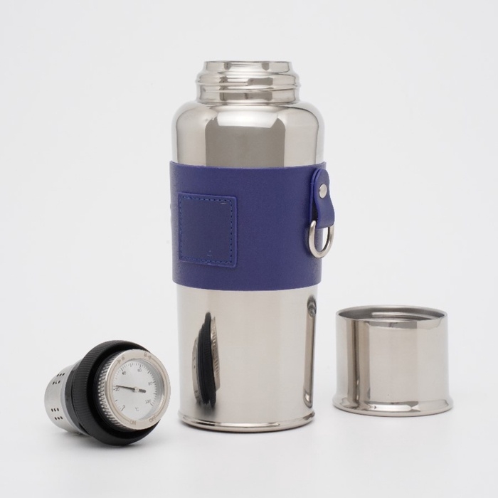 Термос из нержавеющей стали с ситом и термометром Magistro, 600 мл, h=22,6 см