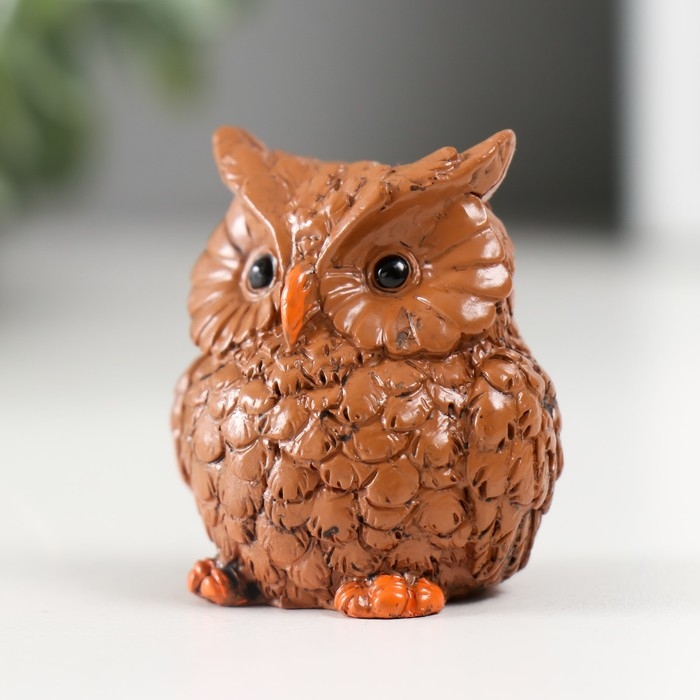 Сувенир полистоун Сувенир полистоун "Коричневая сова" МИКС 3х4х4,3 см