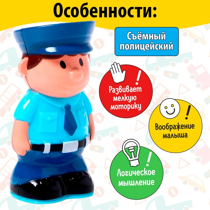 Машина радиоуправляемая «Полиция», работает от батареек, МИКС Машина радиоуправляемая «Полиция», работает от батареек, МИКС
