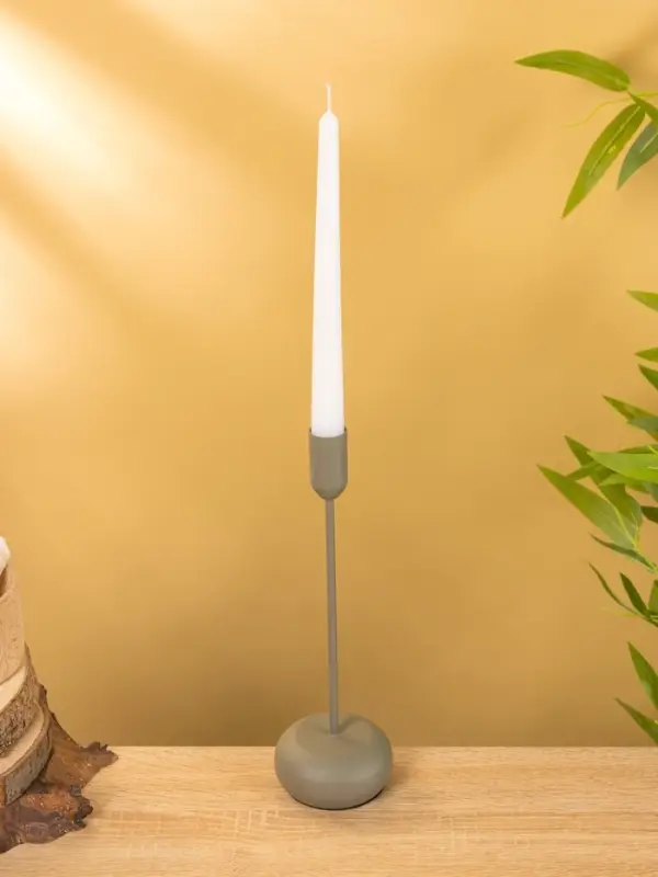 Подсвечник на 1 свечу текстурный  Подсвечник на 1 свечу текстурный "Графитовый" 8х8х25,5 см