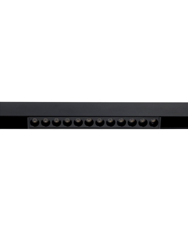 Трековый магнитный светильник, серия "Broad" LTL-054, 12 Вт, 960 Лм, 48В, 4000К, черный