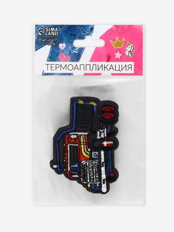Термоаппликация «Грузовик», 4.9×7 см, серая Термоаппликация «Грузовик», 4.9×7 см, серая