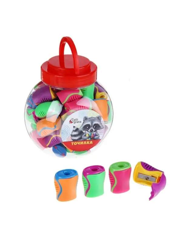Точилка Calligrata &laquo;Классика&raquo;, с контейнером, МИКС
