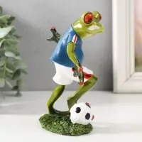 Фигурка полистоун лак &laquo;Лягуха: Футболист&raquo;, 13&times;12&times;5 см