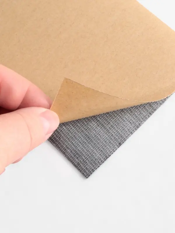 Заплатка клеевая из кожзаменителя, 10&times;20 см, чёрная