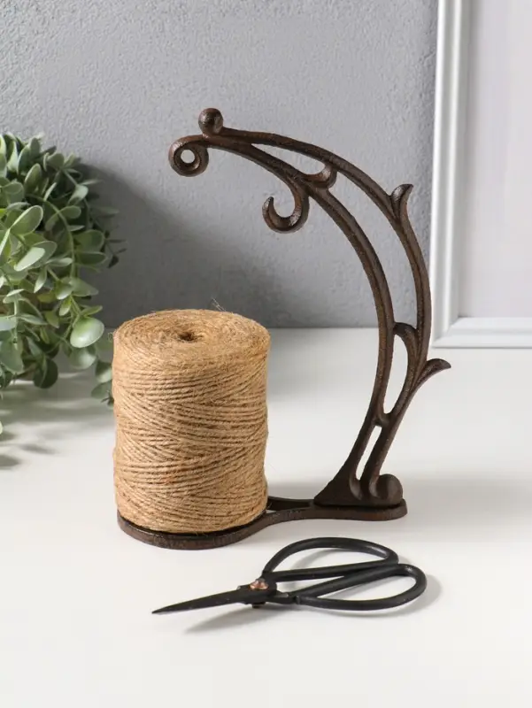 Фигурка - катушка для ниток чугун &laquo;Ветвь&raquo;, с ножницами, 16.5&times;8.5&times;23.5 см