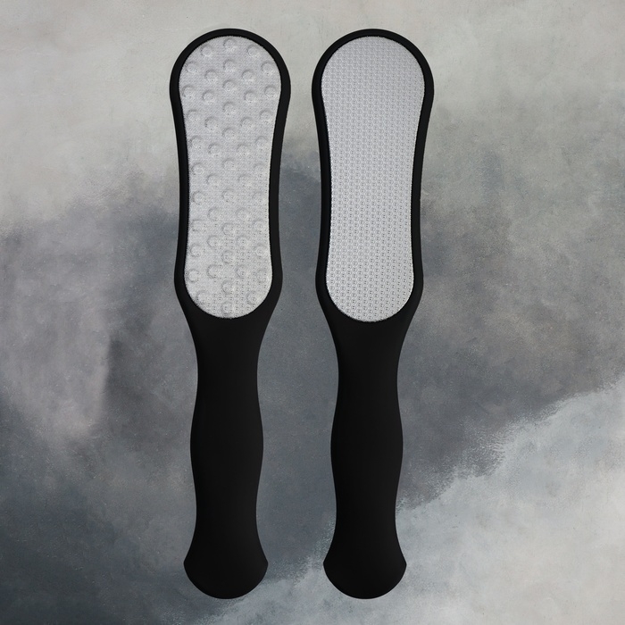 Пилка для ног, лазерная,с прорезиненной ручкой, двусторонняя, 25,8 см, цвет чёрный Пилка для ног, лазерная,с прорезиненной ручкой, двусторонняя, 25,8 см, цвет чёрный