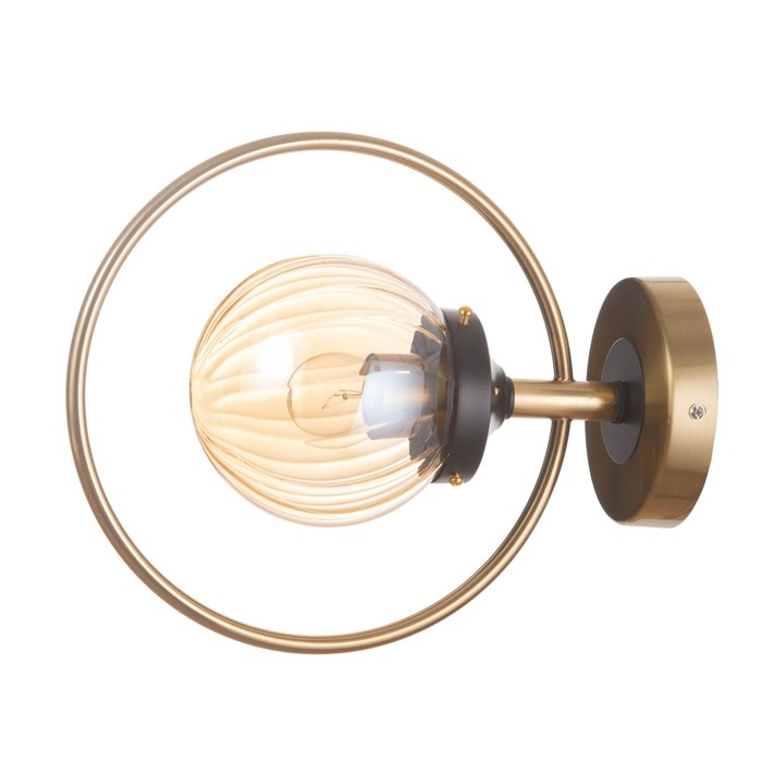 Бра Бра "Салли" 1х60Вт Е27 Медный, чёрный 26х13х33см