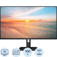 Монитор 23.8 PHILIPS 24E1N1100D Black IPS, 1920x1080, 100Hz, 1 ms,300 cd/m