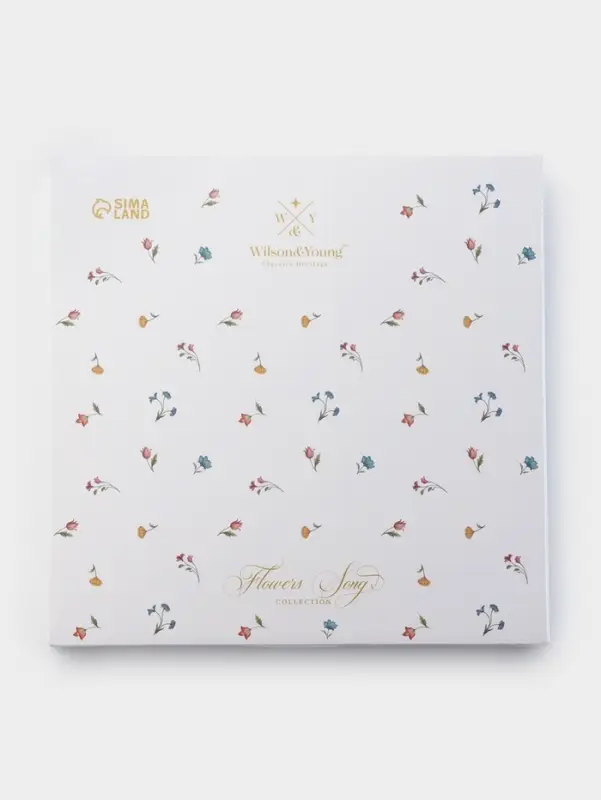 Тарелка WY Flowers song, d=20 см, фарфор, белая