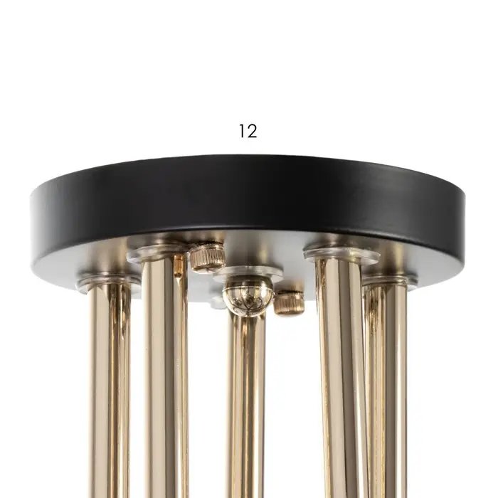 Светильник потолочный BayerLux &laquo;Клео&raquo;, люстра 5хЕ27, 40 Вт, чёрный, 62&times;62&times;24 см