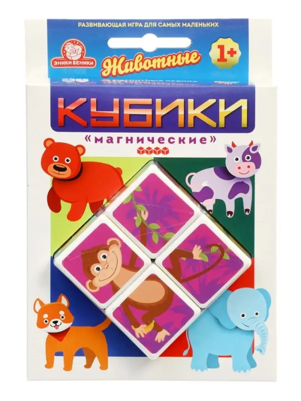Кубики магнитные Татой &laquo;Животные&raquo;