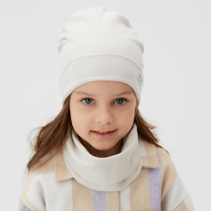 Шапка детская KAFTAN со снудом, р-р 46-50, серый Шапка детская KAFTAN со снудом, р-р 46-50, серый