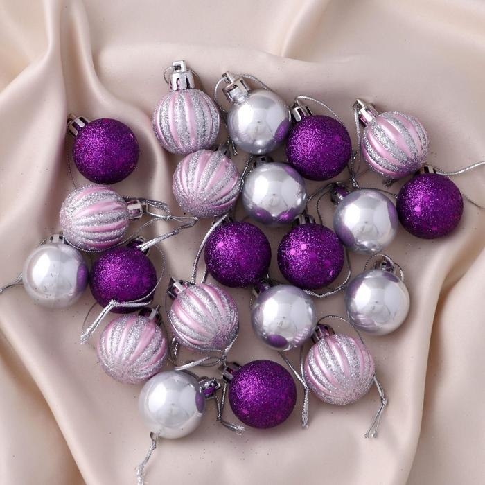 Набор шаров пластик d-3 см, 21 шт Набор шаров пластик d-3 см, 21 шт "Пралине ассорти"