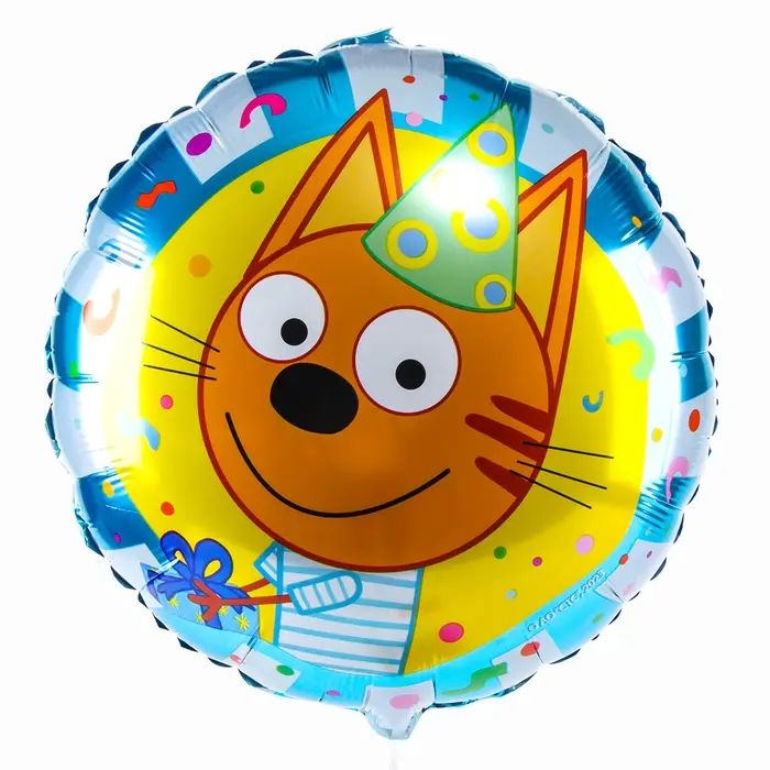 Шары воздушные фольгированные 18" «Три Кота Коржик», круг