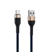 Кабель USB на Type-C 1m 2A BX-5 ISA сине-золотой