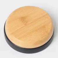 Аксессуары для ванной &laquo;Эко&raquo;, 4 предмета, мыльница, дозатор для мыла, 2 стакана, чёрные