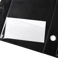 Короб архивный Comixс металлическим зажимом и карманом черный, А1236