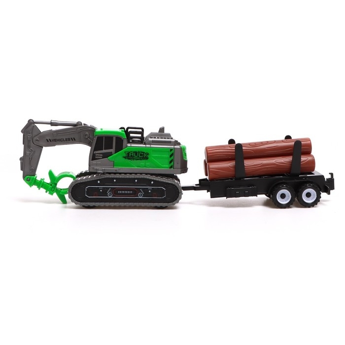 Экскаватор инерционный «Стройка», с прицепом, МИКС Экскаватор инерционный «Стройка», с прицепом, МИКС