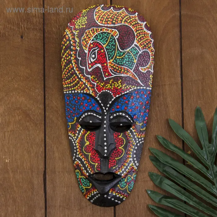 Маска дерево "Абориген рыбка" 3х12х30 см