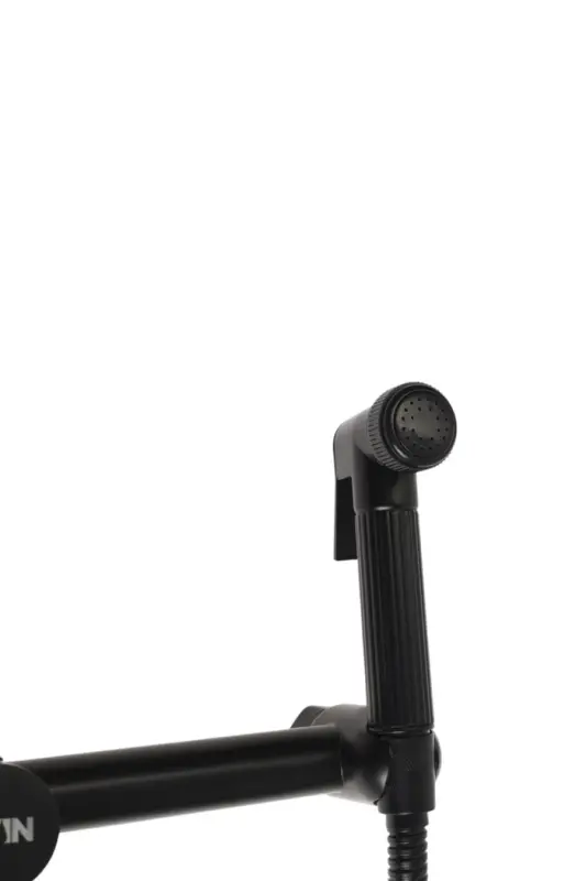 Смеситель для биде ZEIN Z4199, с гигиеническим душем, нерж. сталь, картридж 35 мм, черный